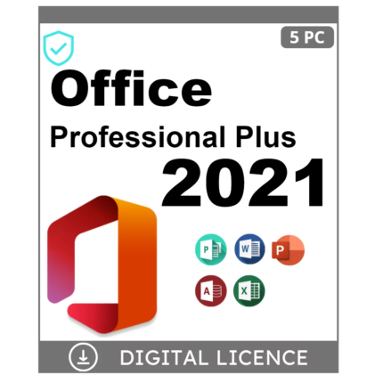 Microsoft Office 2021 Professional Plus 5 PC – Windows - Licenza A Vita