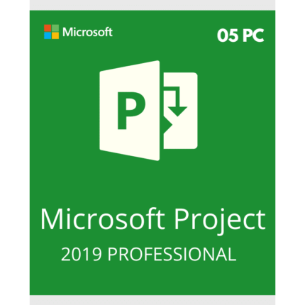 PROJECT 2019 PROFESSIONAL ACTIVATION KEY – ( 05 PC) - Licenza A Vita
