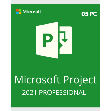 PROJECT 2021 PROFESSIONAL ACTIVATION KEY – ( 05 PC) - Licenza A Vita