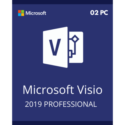 VISIO 2019 PROFESSIONAL ACTIVATION KEY – ( 02 PC) - Licenza A Vita